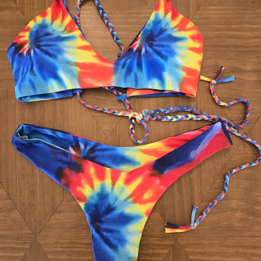 Vibrant Tie-Dye Bikini Set